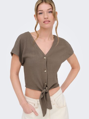 ONLY Blouse 'ONLSIESTA' in Brown: front