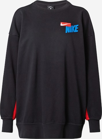 NIKE Sports sweatshirt in Black: front