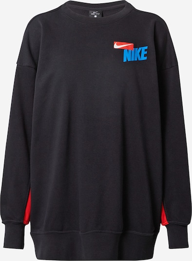 NIKE Sportsweatshirt in himmelblau / rot / schwarz / weiß, Produktansicht