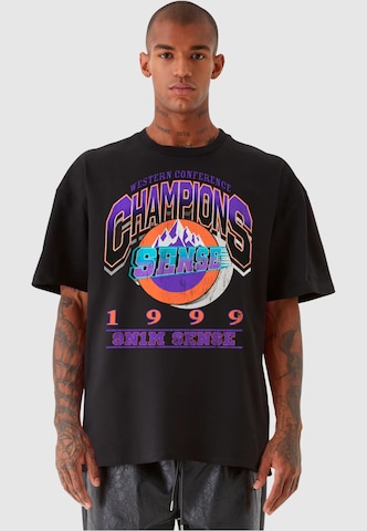 9N1M SENSE Shirt 'Champions' in Black: front