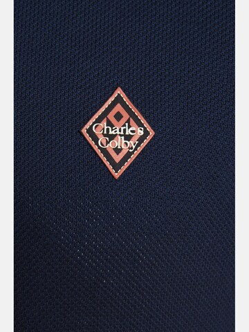 Charles Colby Gebreid vest ' Duke Linoel ' in Blauw