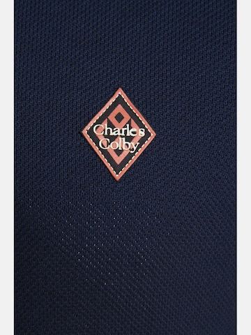 Charles Colby Knit Cardigan ' Duke Linoel ' in Blue