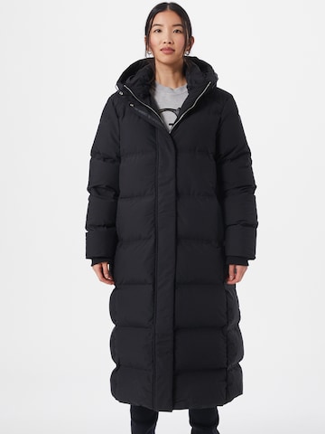 GUESS Zimní kabát 'Adiva' – černá: přední strana