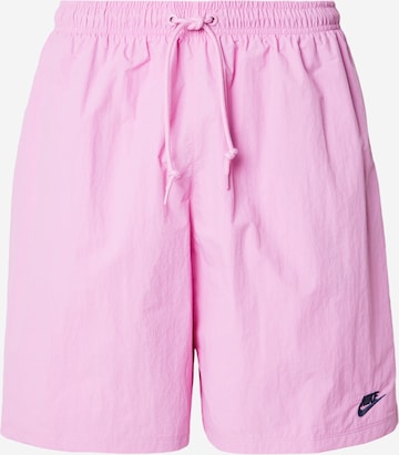 Nike Sportswear Loosefit Byxa 'CLUB' i rosa: framsida