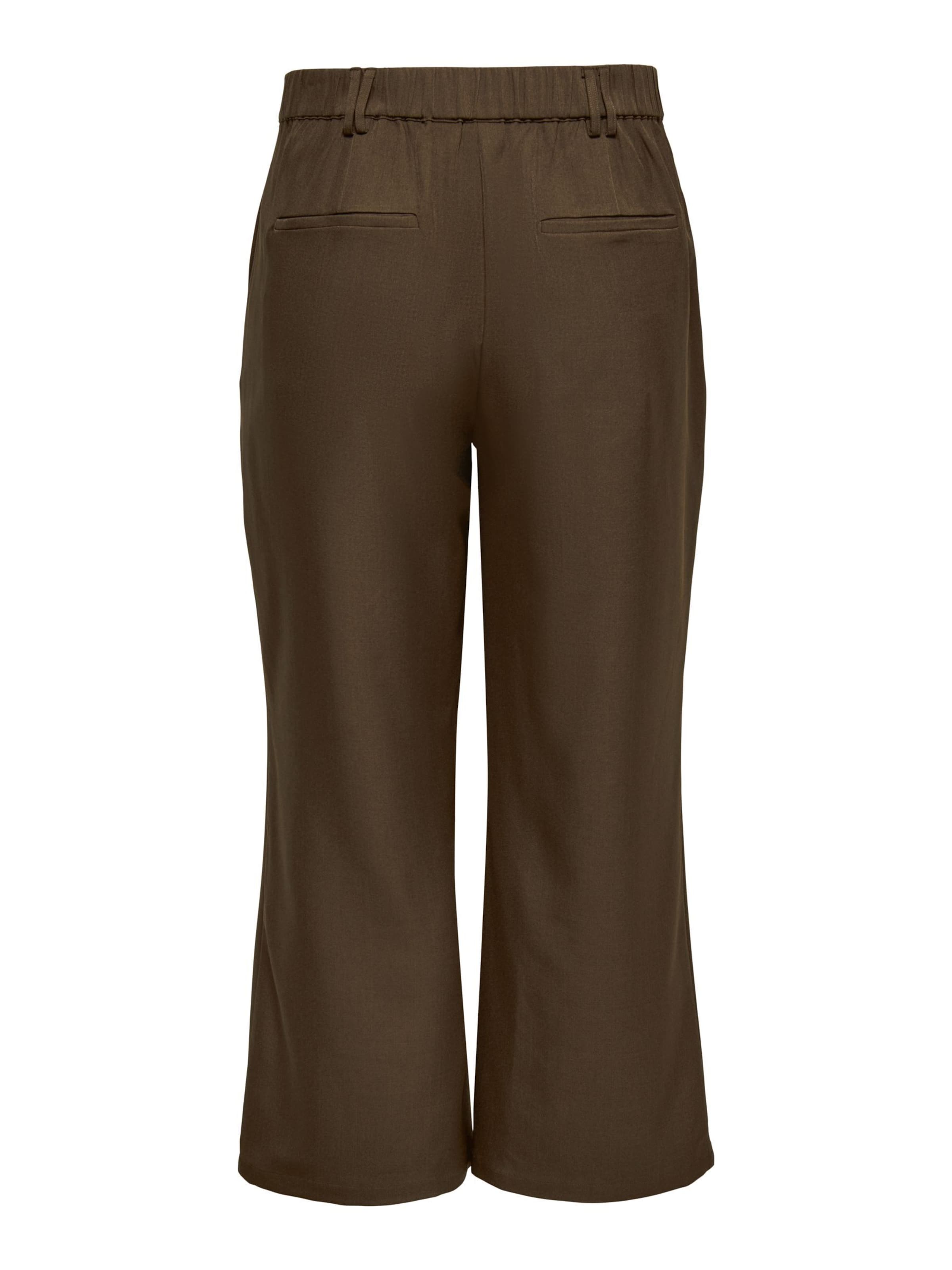 ONLY Carmakoma Wide leg Broek 'CARVictoria' in Bruin