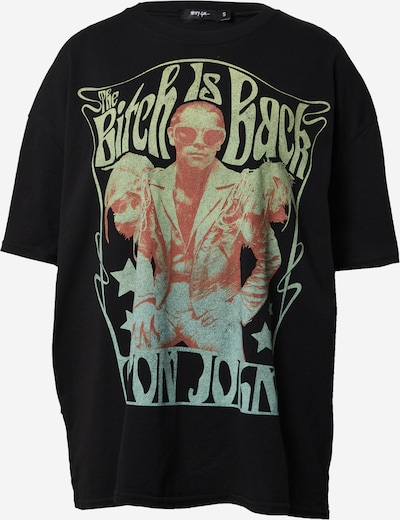 Nasty Gal T-shirt i vass / gammalrosa / svart, Produktvy
