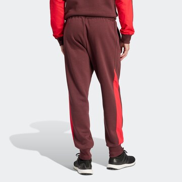ADIDAS SPORTSWEAR Tapered Workout Pants 'Essentials' in Brown
