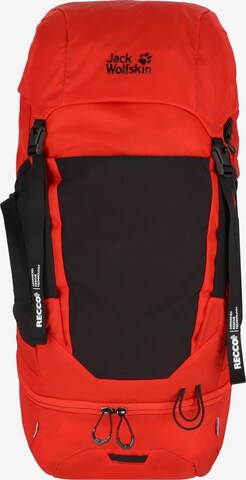 JACK WOLFSKIN Sports Backpack 'Wolftrail' in Red: front