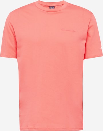 rožinė Champion Authentic Athletic Apparel Marškinėliai: priekis