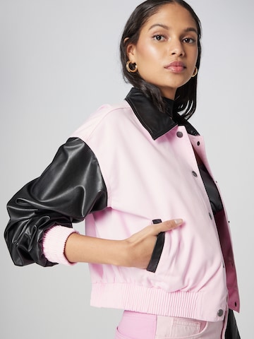 ABOUT YOU x Emili Sindlev Between-Season Jacket 'Manja' in Pink