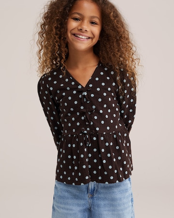 Chemisier WE Fashion en marron : devant