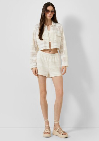 QS Knit cardigan in Beige