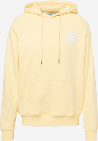 Les Deux Sweatshirt 'Darren' i gul: framsida