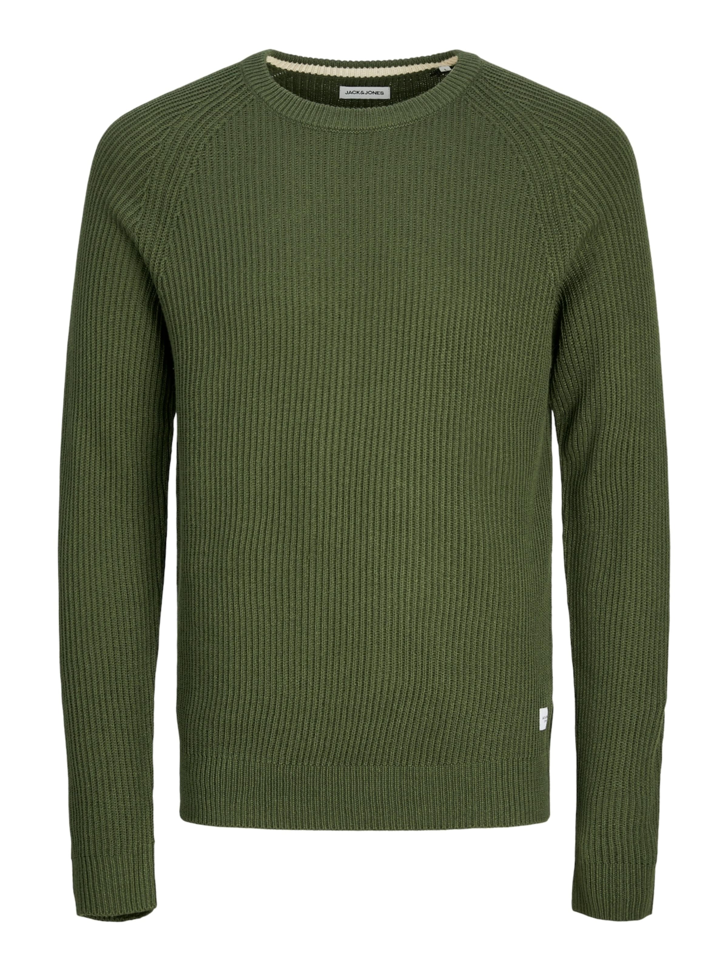 JACK & JONES Pullover 'JJPannel' i grøn: forside