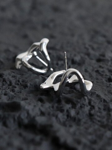 Nightini Earrings 'Skulpturale' in Silver