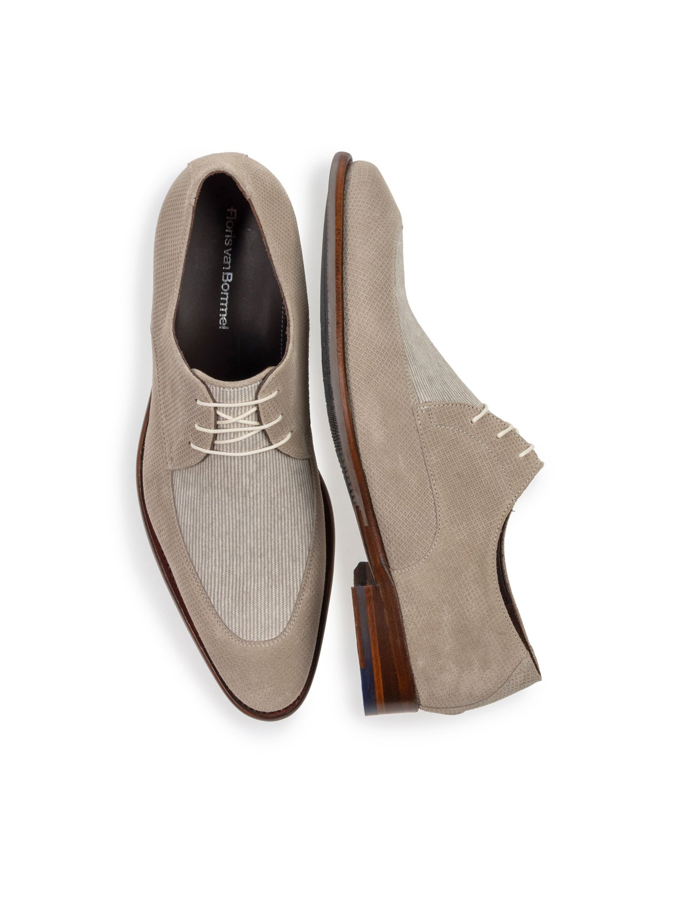 Floris van Bommel Lace-up shoe 'DE STAPPER 50' in Brown