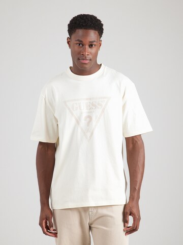 GUESS Originals Футболка в Бежевый: спереди