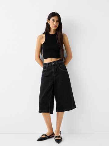 Bershka Top in Schwarz