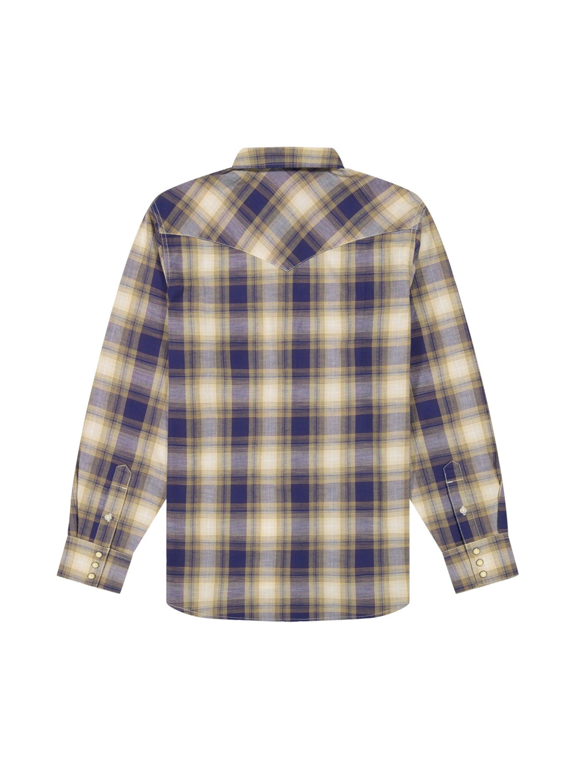 WRANGLER Regular Fit Hemd 'Western Indigo'‌‌‌‌‌‌ in Beige