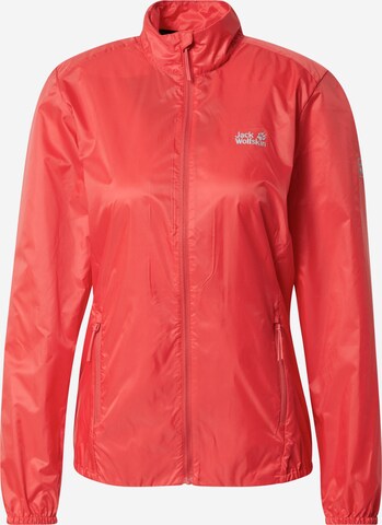 Veste outdoor JACK WOLFSKIN en rouge : devant