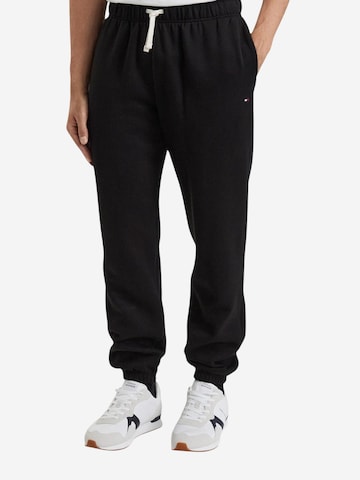 TOMMY HILFIGER Regular Sportbroek 'ESSENTIAL FLEECE SWE MW0MW37231' in Zwart