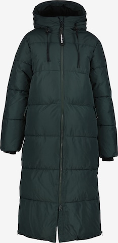 ICEPEAK Pitkä talvitakki 'Addia' värissä vihreä: etupuoli