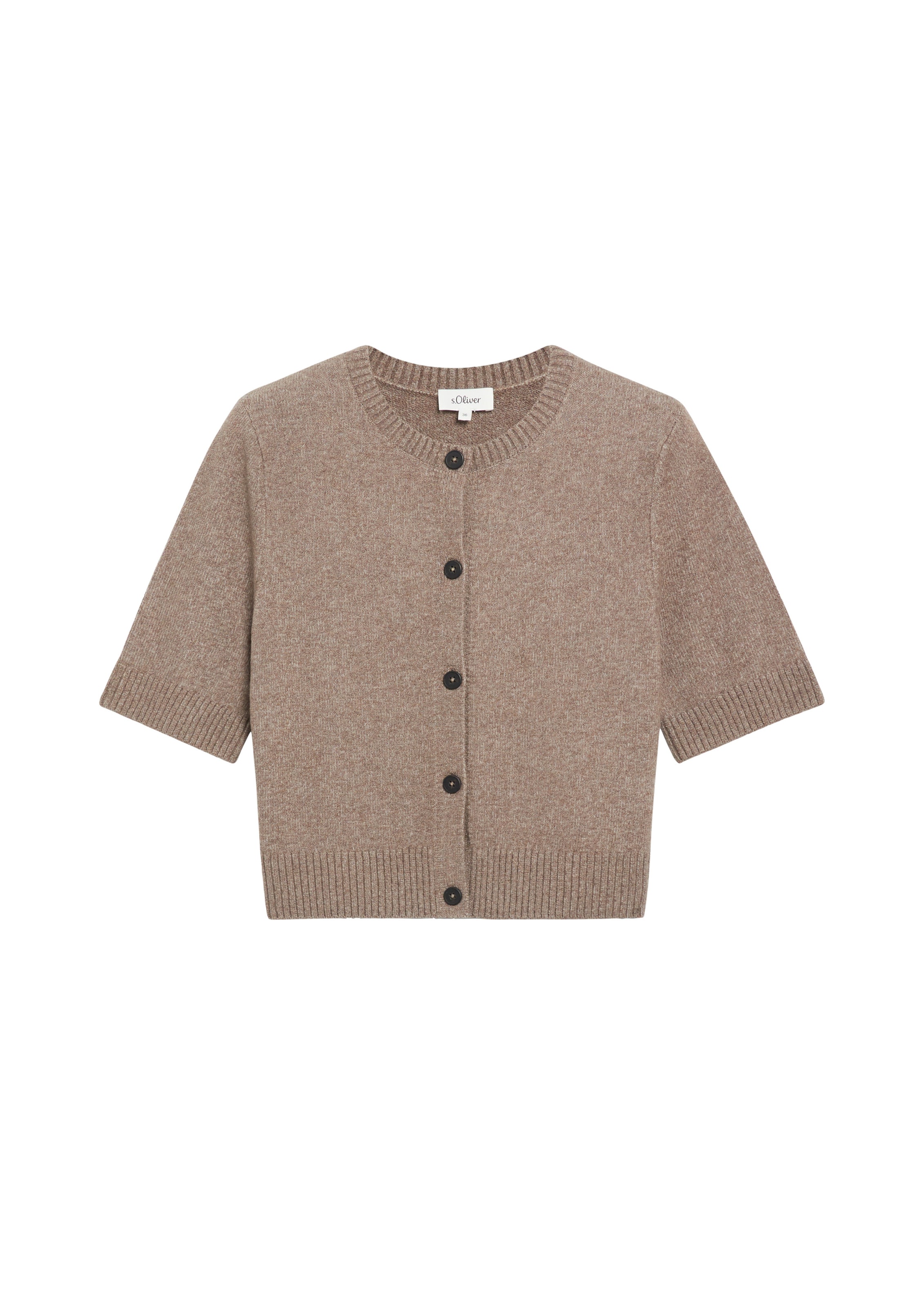 Cardigan s.Oliver en marron : devant