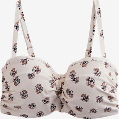 Bikinio viršutinė dalis iš Next, spalva – gelsvai pilka spalva / tamsiai mėlyna jūros spalva / oranžinė / juoda, Prekių apžvalga