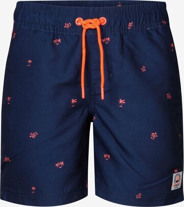 Petrol Industries Board Shorts in Blue: front