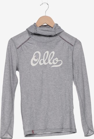 ODLO Sweatshirt & Zip-Up Hoodie in XS in Grey: front