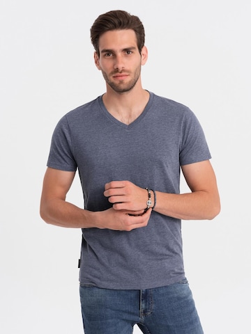 Ombre T-Shirt in Blau: Vorderseite