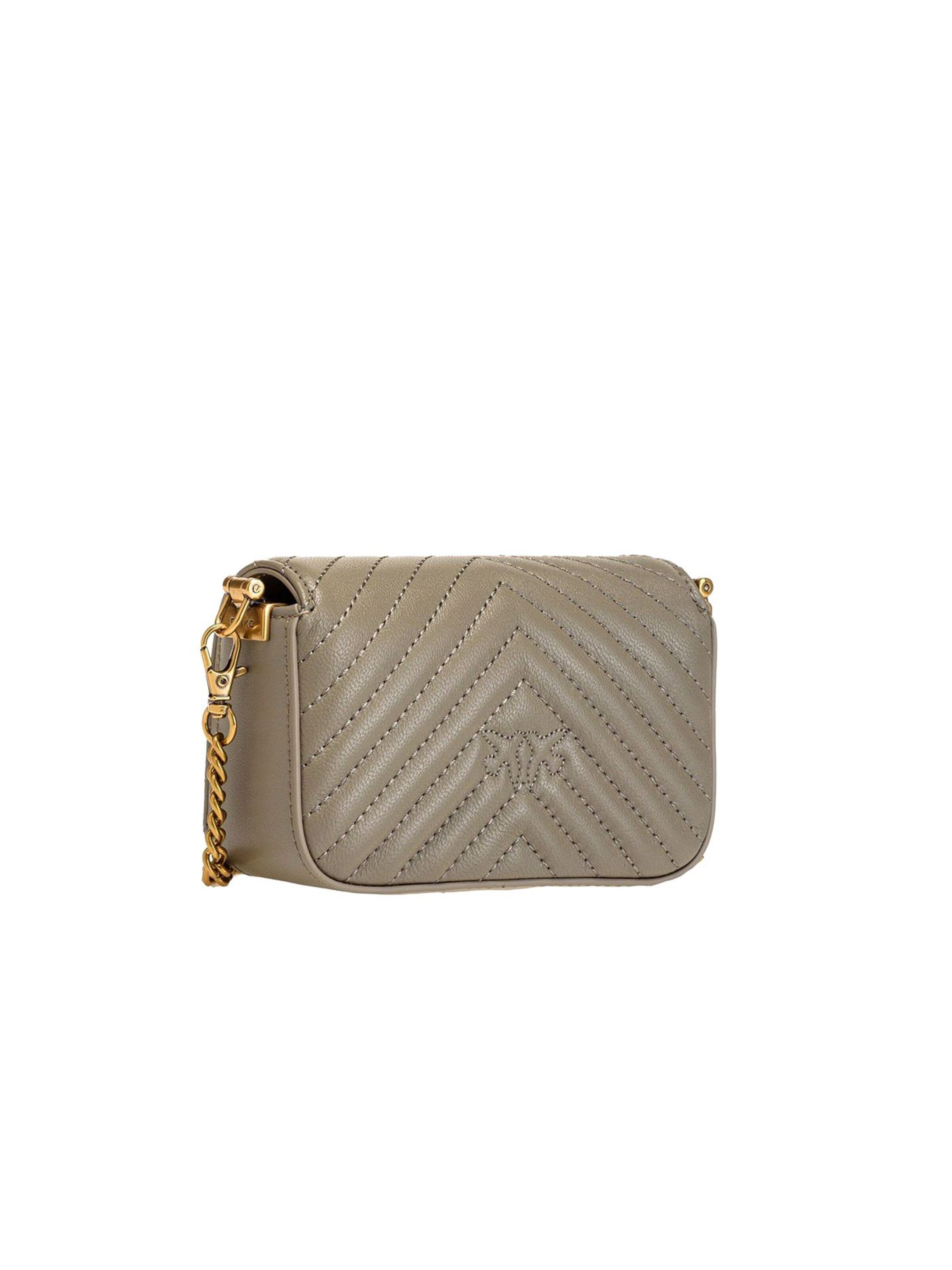 PINKO Schoudertas 'Pinko Crossbody Bag Black' in Grijs
