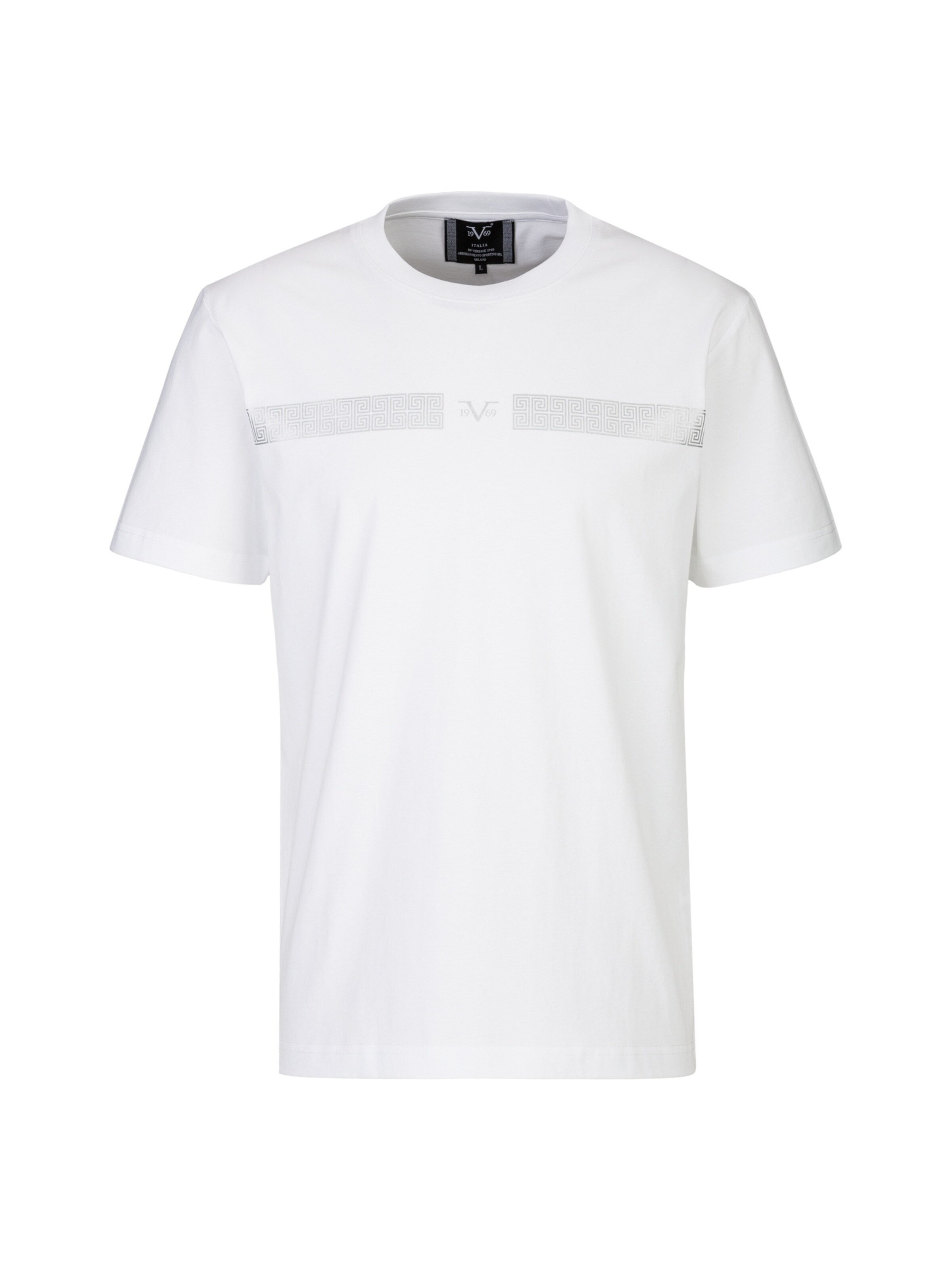 19V69 ITALIA Shirt 'Rafael New Banderole' in White: front