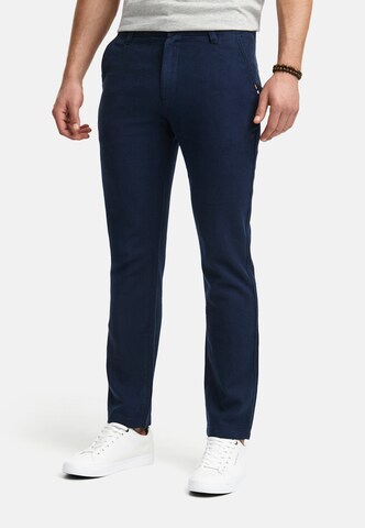 INDICODE JEANS Regular Broek in Blauw: voorkant