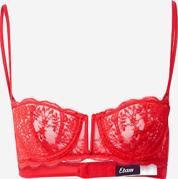 Balconnet Soutien-gorge 'PARURE' ETAM en rouge : devant