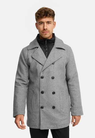 Manteau mi-saison 'Lunil' INDICODE JEANS en gris : devant