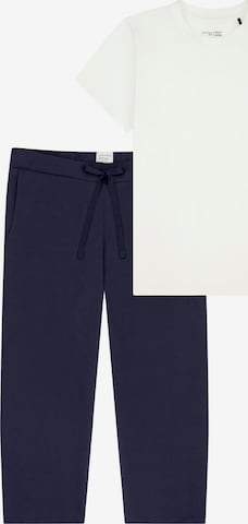 SCHIESSER Pajama 'Mix & Relax' in Blue: front