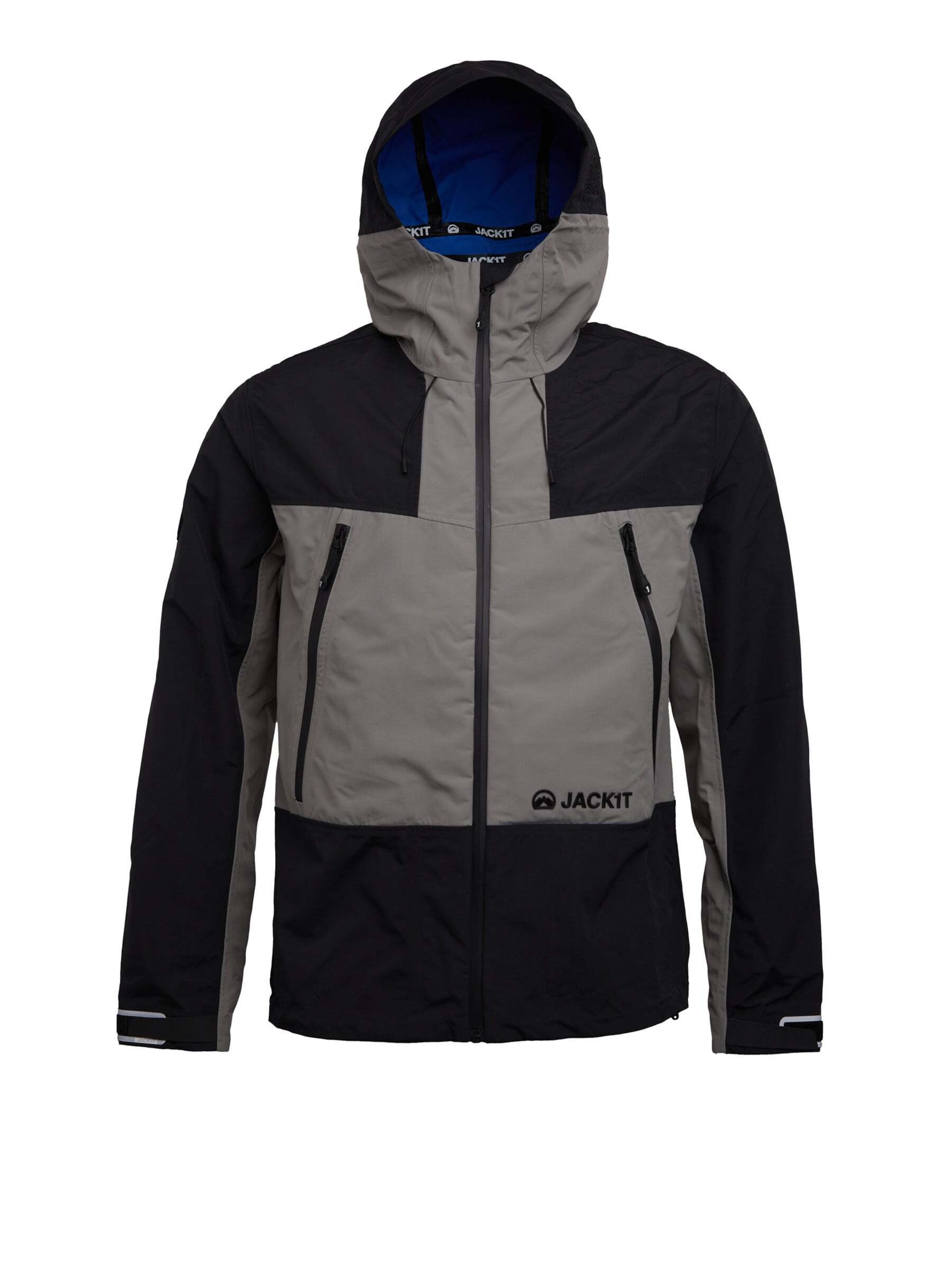 JACK1T Funktionsjacke 'Krypton' in Schwarz: Vorderseite