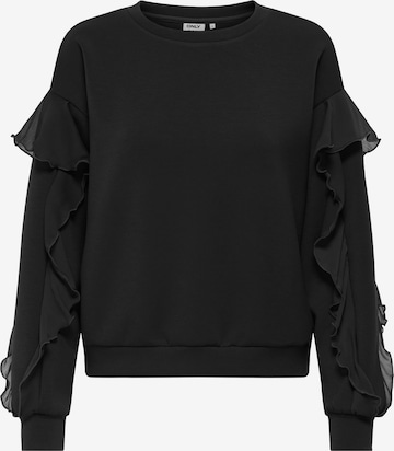 Bluză de molton 'ONLSCARLET' de la Only Tall pe negru: față