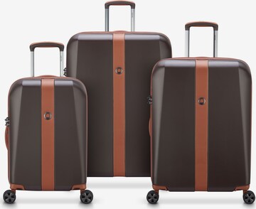 Delsey Paris Suitcase Set 'Promenade Hard 2.0' in Brown: front