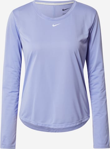 T-shirt fonctionnel 'One' NIKE en violet : devant