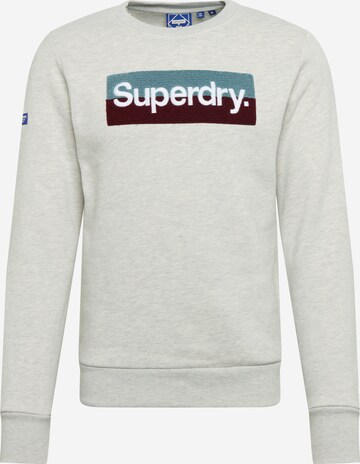 Bluză de molton de la Superdry pe gri: față