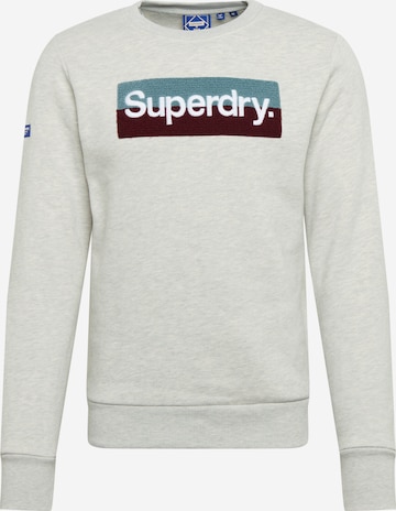 Superdry Суичър в сиво: отпред