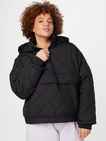 Urban Classics Between-season jacket in Black: front