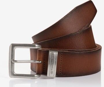 TOM TAILOR Belt ' JACOB' in Brown: front