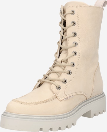 BULLBOXER Lace-up bootie in Beige: front