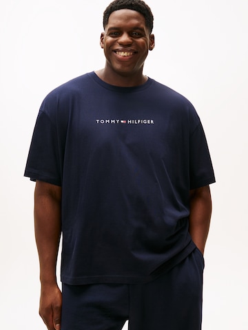 Tommy Hilfiger Underwear Plus Тениска в синьо: отпред