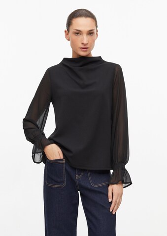 s.Oliver Blouse in Zwart: voorkant
