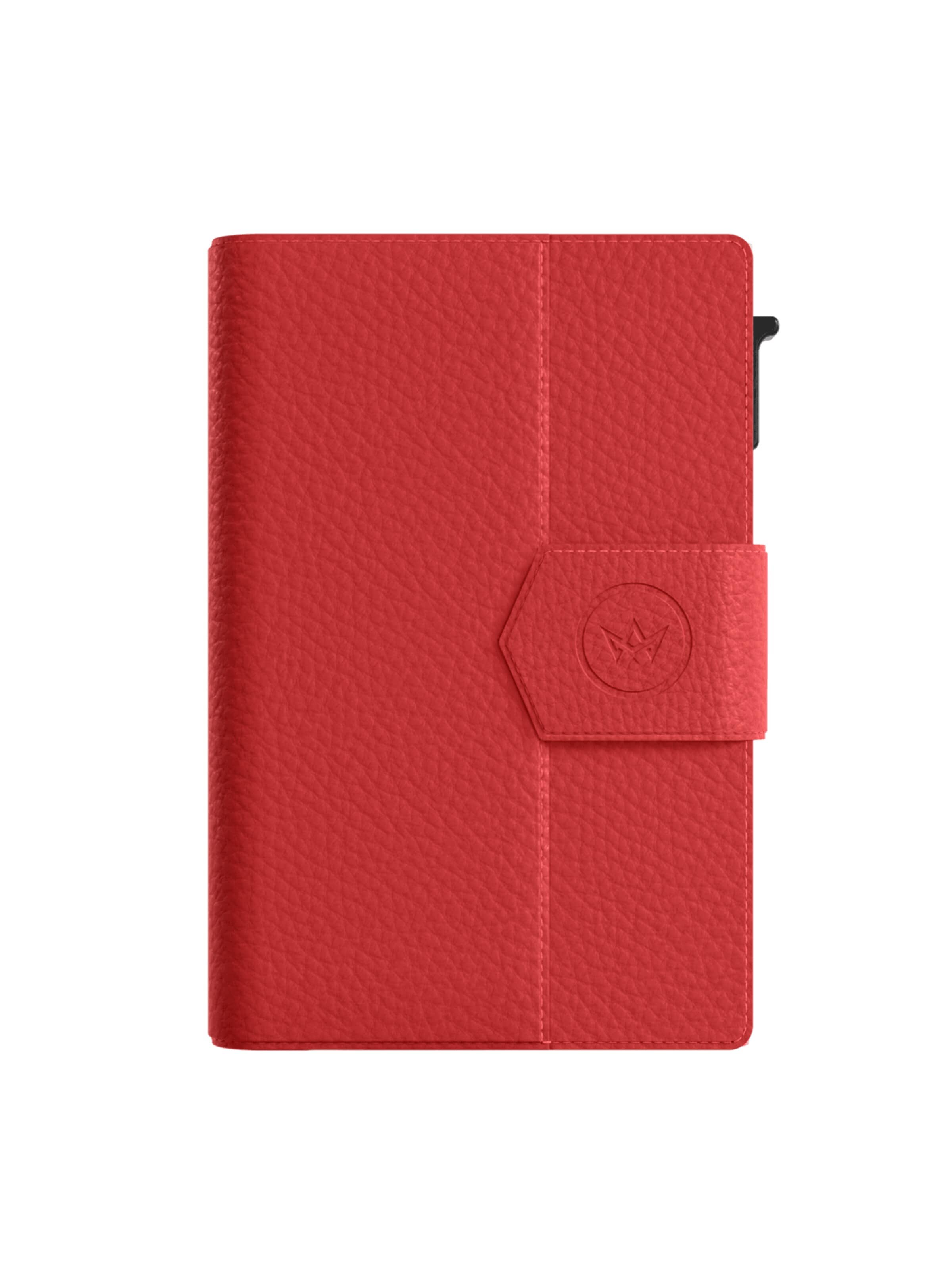 Porte-monnaies 'Pasjeshouder Plus Pebble' Prowallet en rouge