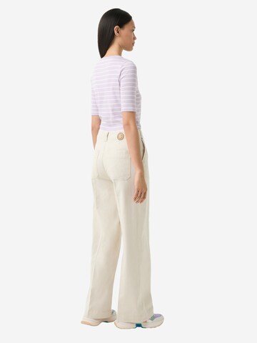 BOGNER Wide Leg Bügelfaltenhose 'RICA-1' in Beige